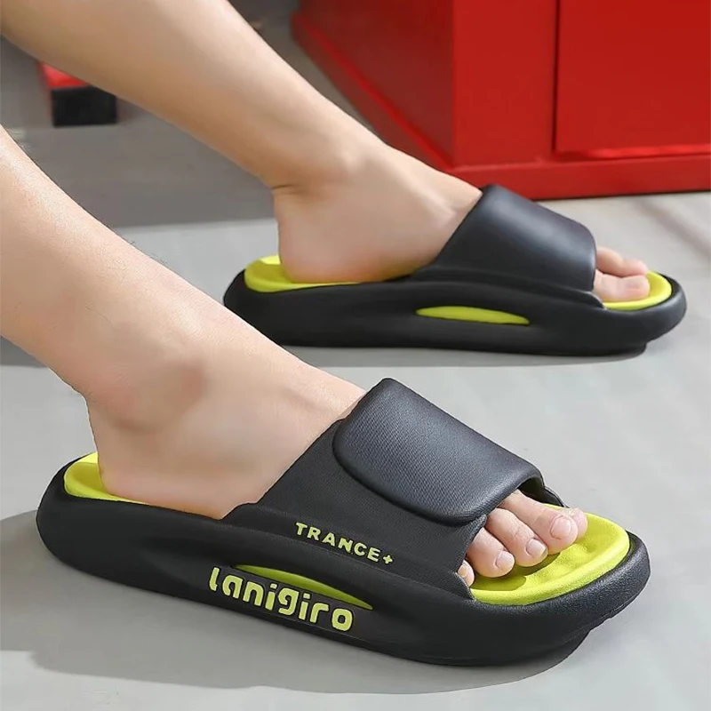 Chinelos de verão para casa feminino e masculino Antiderrapantes para banheiro Calçados internos Conforto e segurança