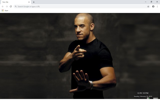 Vin Diesel New Tab & Wallpapers Collection