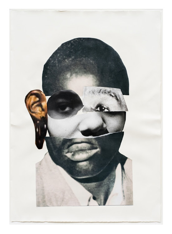 Works on Paper - Neo Matloga, Musina, 2021, Collage on paper, 78 x 56.5cm.