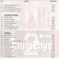 Mum2hyd menu 2