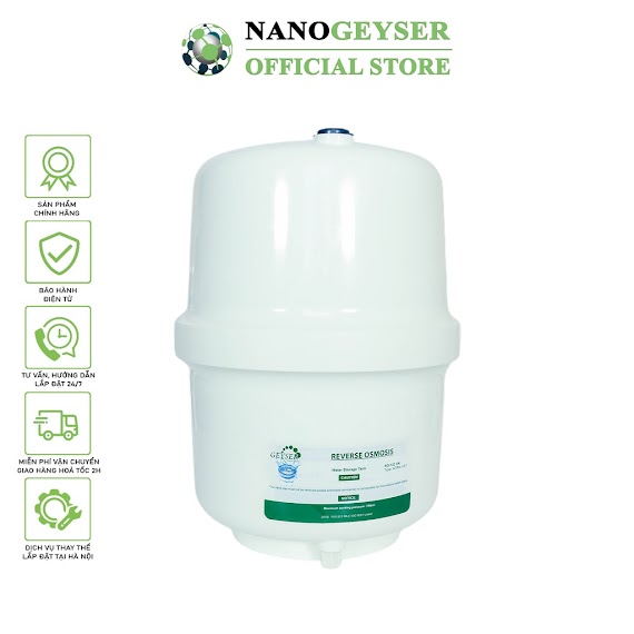 [Mã Bmltm50 Giảm Đến 50K] Bình Áp Máy Lọc Nước Nano Geyser, Tặng Van Bình Áp Nối Nhanh, Bảo Hành Chính Hãng 2 Năm