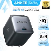 Sạc Anker 713 Nano Ii 45W 1 Cổng Usb - C Piq 3.0 Tương Thích Pd - A2664 - Hỗ Trợ Sạc Nhanh 45W.