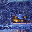 Christmas Winter House Theme Chrome extension download