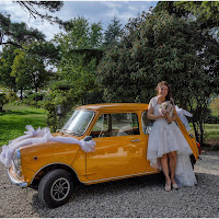 The bride's car di 