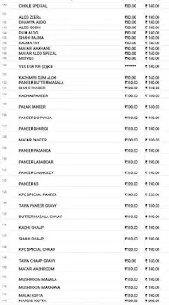 Paratha Queen menu 1