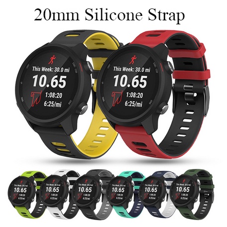 Dây Đeo Đồng Hồ Bằng Silicone 20Mm Dây Đồng Hồ Thông Minh Garmin Forerunner 245 Garmin Approach S 40 645 Thích Hợp Cho Vivoactive 3