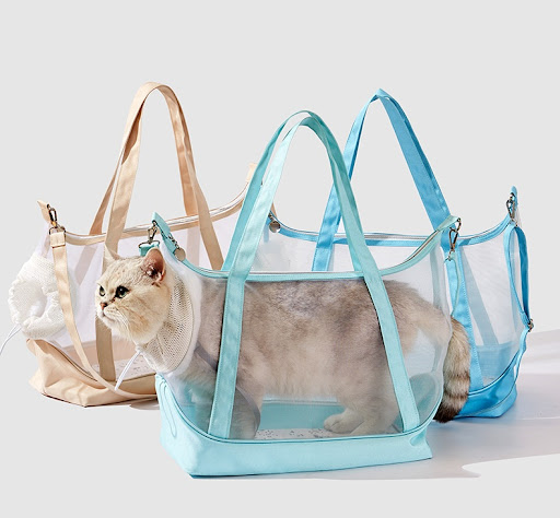 Title 7, Transparent Solid Color Nylon Cat Portable Pet ...