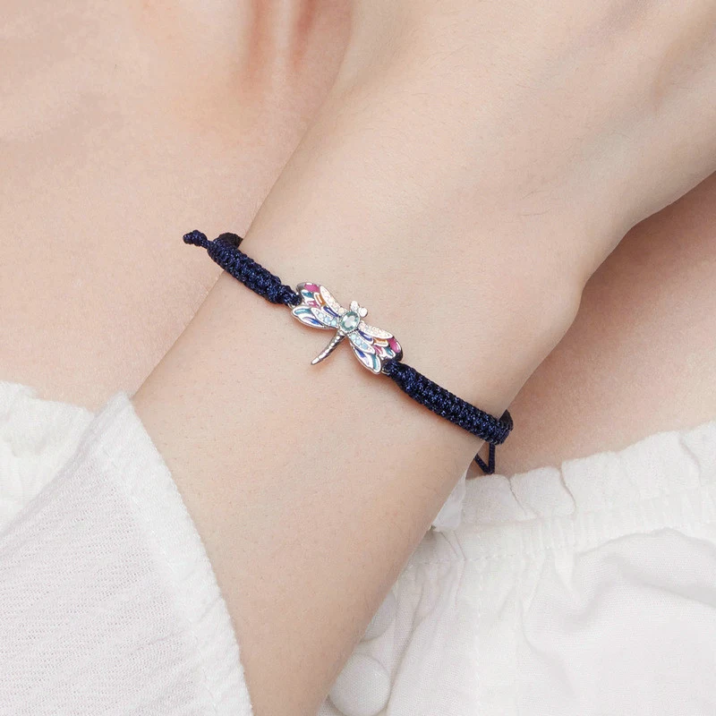 S925 Silber Libellen Fashion Handseil – Elegantes Armband, stilvolles Accessoire, ideal für Modebewusste. Perfekt für den Alltag und besondere Anlässe.