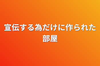 宣伝する為だけに作られた部屋