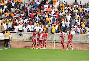 Sekhukhune United celebrates goal during the DStv Premiership match between Sekhukhune United and Kaizer Chiefs at Peter Mokaba Stadium on April 23, 2023 in Polokwane.