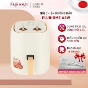 Nồi Chiên Không Dầu 6.5L Nhập Khẩu Nhật Bản Fujihome A6W Tự Ngắt An Toàn Chống Dính Cao Cấp - Hàng Chính Hãng