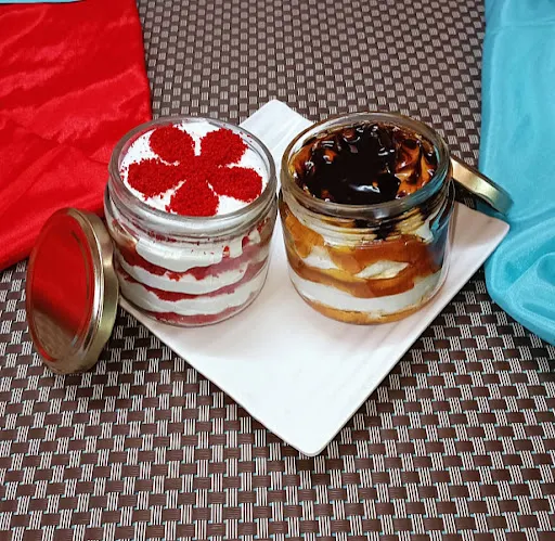 Red Velvet And Butter Scotch Jar