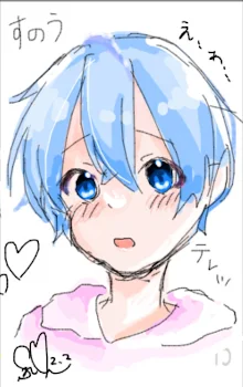 ころんくん描いた💙💙