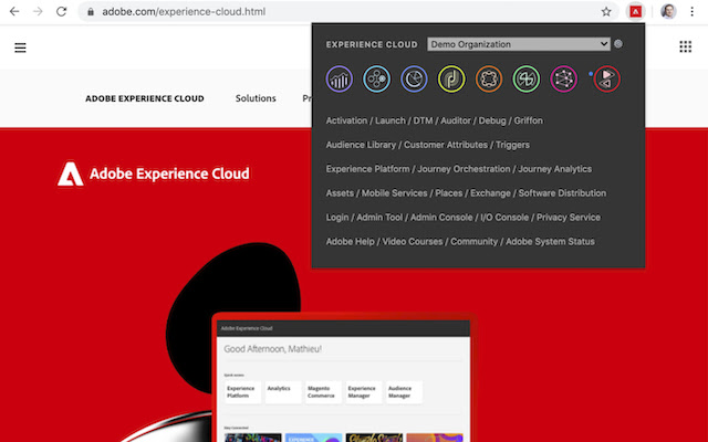 Adobe Experience Cloud Bookmarks chrome extension