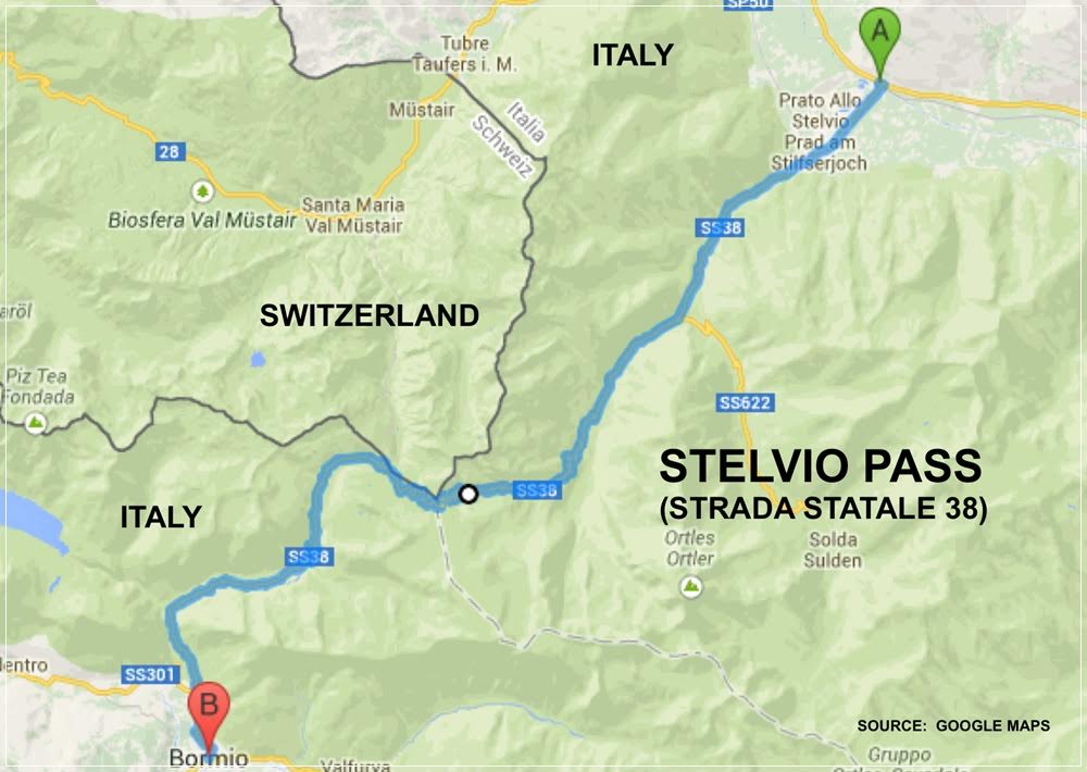 Passo do Stelvio, a estrada em zigue-zague da Itália