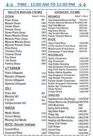 Madhu Mohan Sweets menu 1