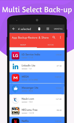 Screenshot APK Backup | Restore & Share