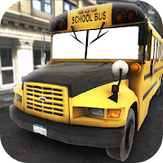 School Bus License  Icon