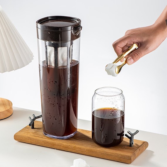 [Hàng Sẵn] Bình Pha Cafe Cold Brew (Cà Phê Ủ Lạnh) Nhựa Nguyên Sinh Abs 1.1L - Gờ Cafe