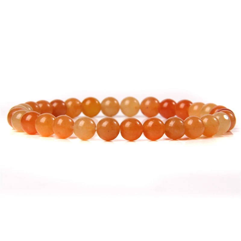Pulseira Esportiva 6mm Pedra Natural Feita à Mão Pulseira de Energia para Esportes e Atividades físicas, design confortável e duradouro.