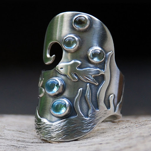 Title 6, Fashion Creative Underwater World Ring for Wome...