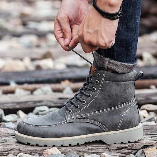 Title 6, Fall Mens Martin Boots Short Boots Durable Too...