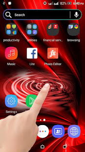 Red Black Water Ripple LiveWallpaper - náhled