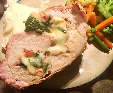 ~ Easy Cheesy Stuffed Pork Loin ~