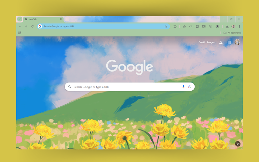 Floral Meadow Theme Preview 1