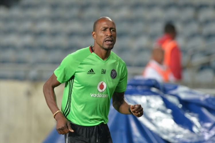 Benson Mhlongo of Orlando Pirates during the Absa Premiership match between Orlando Pirates and Bidvest Wits at Orlando Stadium on February 15, 2017 in Johannesburg, South Africa.