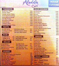 Aladdin Cafe menu 4