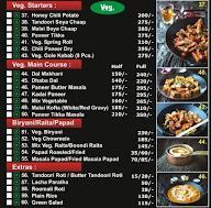 Kebabs and Curries Ccompany menu 1