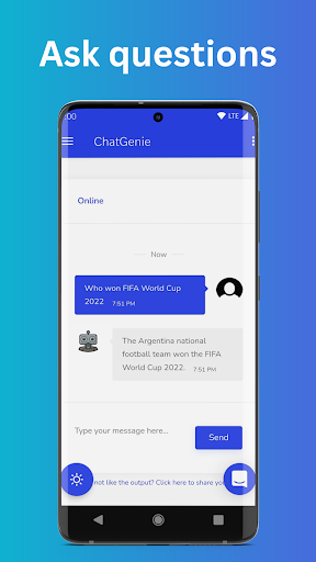 Screenshot Chatgbt AI Chatbot - Ask AI