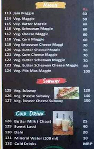 Vivek Chats and Sandwich menu 3