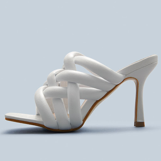Title 5, Square Head Toe High Heel Sandals for Girls, of...