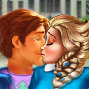 Ice Princess High School Kissing Girl Game  Icon