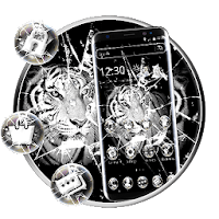 White Tiger Broken Glass Theme