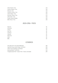 The Triangle Cafe menu 7