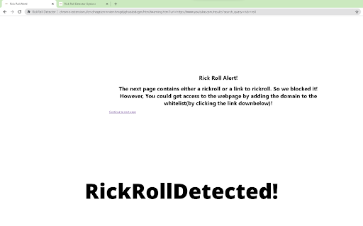 RickRoll Detector