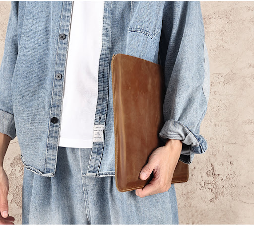 Title 4, Multi-functional Crazy Horse Leather Horizontal...