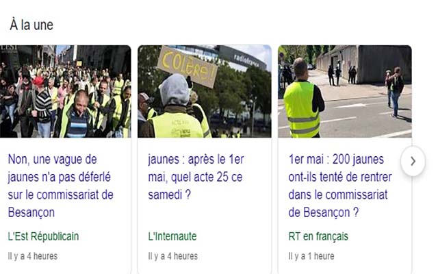 Où sont les jaunes?