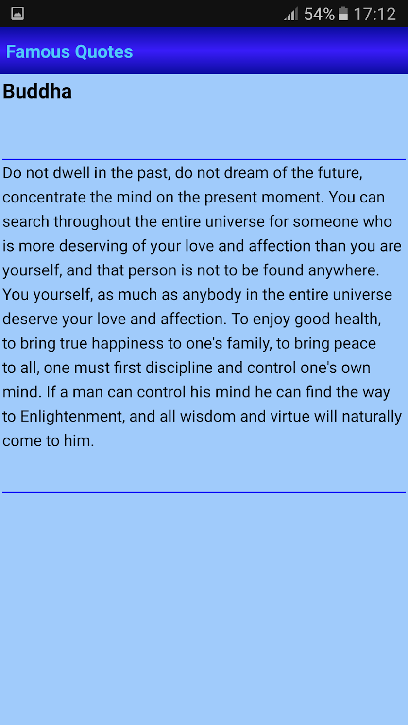 Famous quotes Screen 3