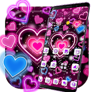 Neon Heart Launcher  Icon