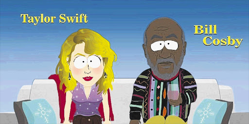 CHECKING THE BILL: Bill Cosby takes Taylor Swift out to dinner in a special episode of 'South Park'