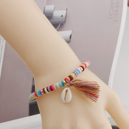Title 7, Bohemian Rainbow Ornament Colorful Polymer Clay...