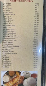 Hotel Yatrik Yashraj Restaurant menu 3