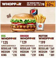 Burger King menu 2