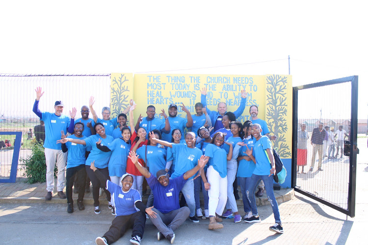 The BASF team in Gqeberha at the Missionvale Care Centre on Mandela Day.