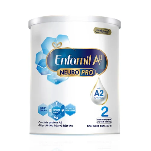 Sữa bột Enfamil A2 Neuropro 2 cho trẻ từ 6 - 12 tháng tuổi – 350g