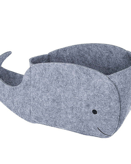 Storage Basket Bin Felt Foldable Whale Fabric Organizer B... - 3